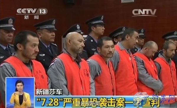 莎车暴恐案宣判：新疆莎车暴恐案宣判12人被判死刑